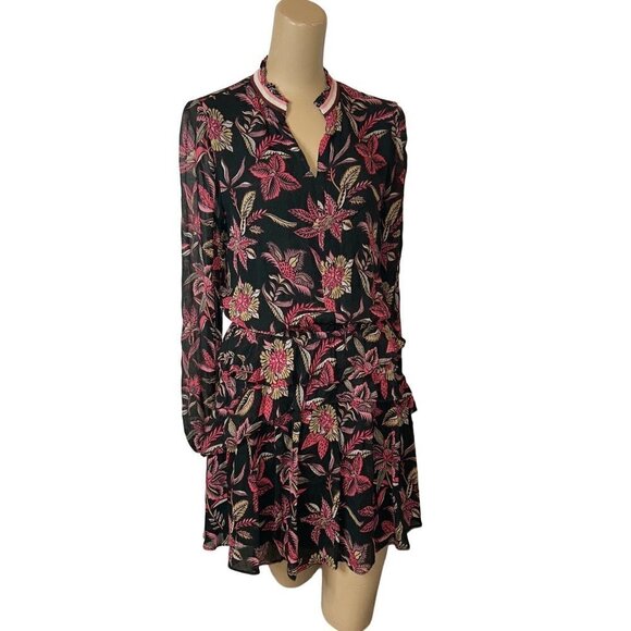 Scotch & Soda Bamboo Beach Floral Print Dress in XSmall Womens Long Sleeve - Picture 4 of 14
